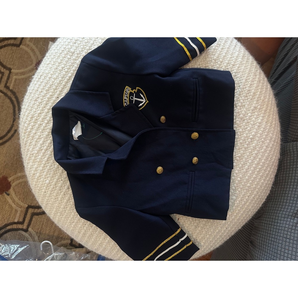 Vintage nautical navy sports coat. 1 year.